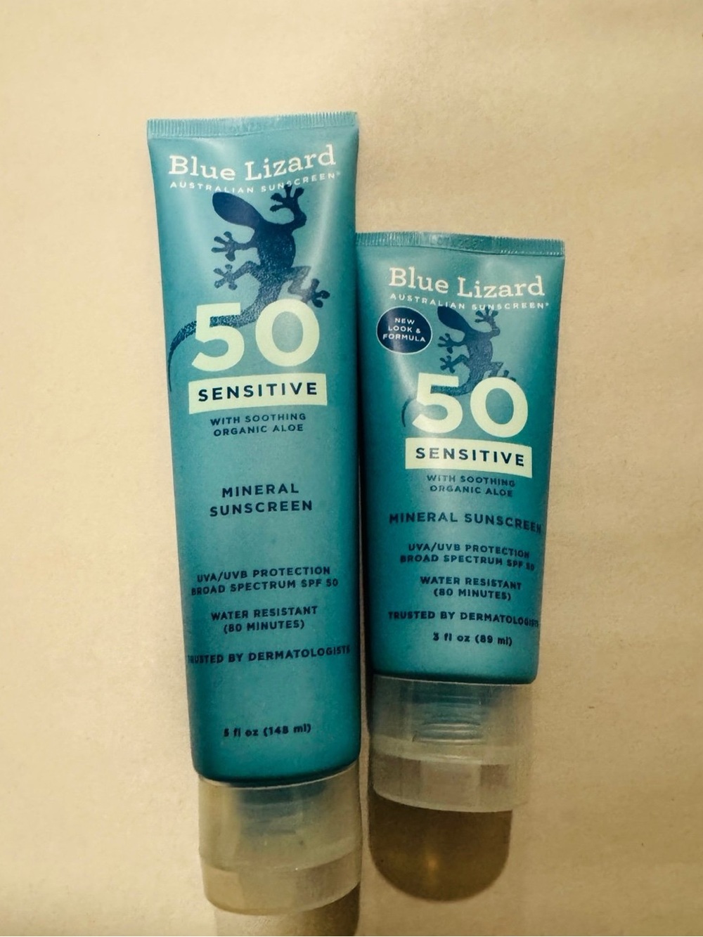 Blue Lizard Sensitive SPF 50 Mineral Sunscreen Duo